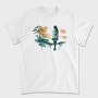 Woman And Nature Watercolor, Tricou Barbati (Unisex)