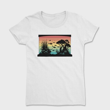 Silhouetted Aquarium, Tricou Femei