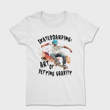 Skateboarding Skater Art, Tricou Femei