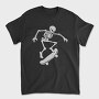 Skateboarding Skeleton On Skateboard, Tricou Barbati (Unisex)