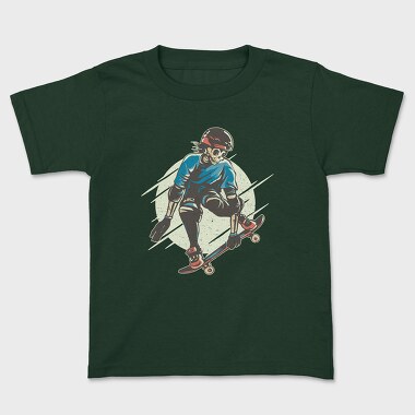 Skater Skeleton Character, Tricou Copii