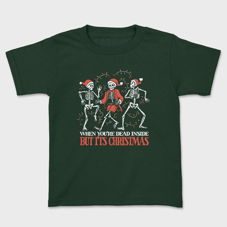 Skeletal Christmas Dance Skeletons, Tricou Copii