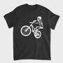 Skeleton Biker Skull Bike Silhouette, Tricou Barbati (Unisex)