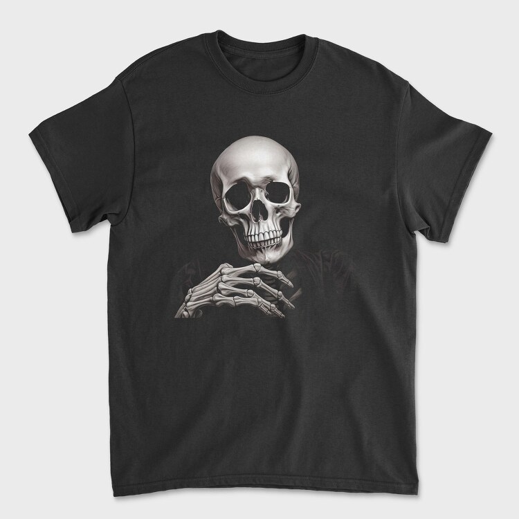 Skeleton Character Thinking, Tricou Barbati (Unisex)