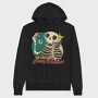 Skeleton Christmas Creepy Cartoon, Hanorac Oversize Barbati (Unisex)