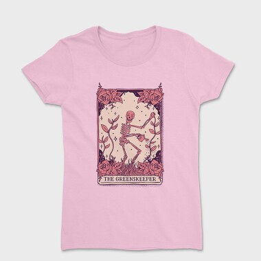 Skeleton Gardener Tarot Card Greenskeeper, Tricou Femei