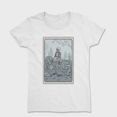 Skeleton Gym Deadlifting Humor, Tricou Femei