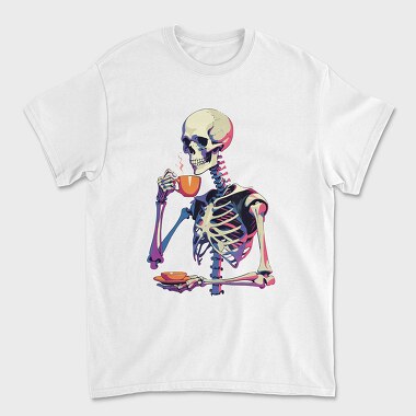 Skeleton Tea Coffee, Tricou Barbati (Unisex)