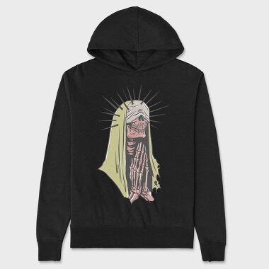 Skeleton Veil Prayer, Hanorac Oversize Barbati (Unisex)