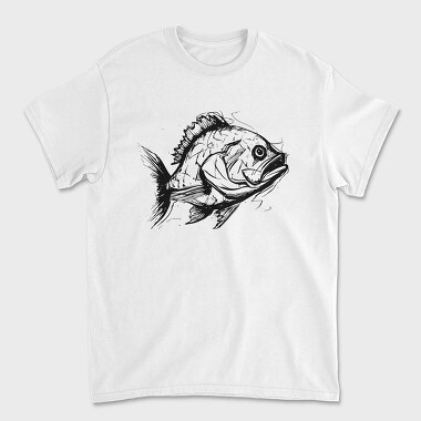 Sketch Of A Fish, Tricou Barbati (Unisex)