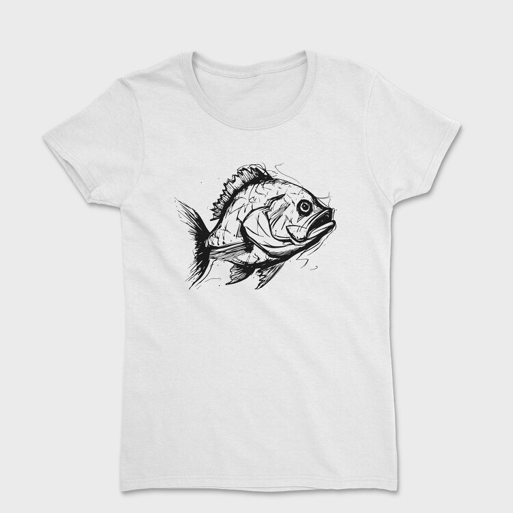Sketch Of A Fish, Tricou Femei