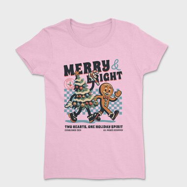 Merry And Bright Christmas, Tricou Femei