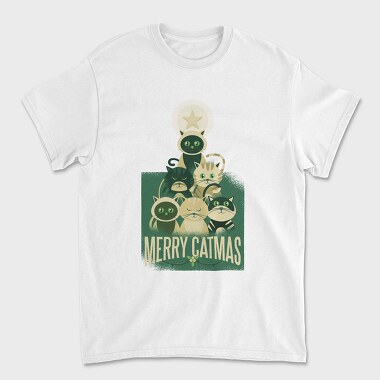 Merry Catmas Christmas, Tricou Barbati (Unisex)