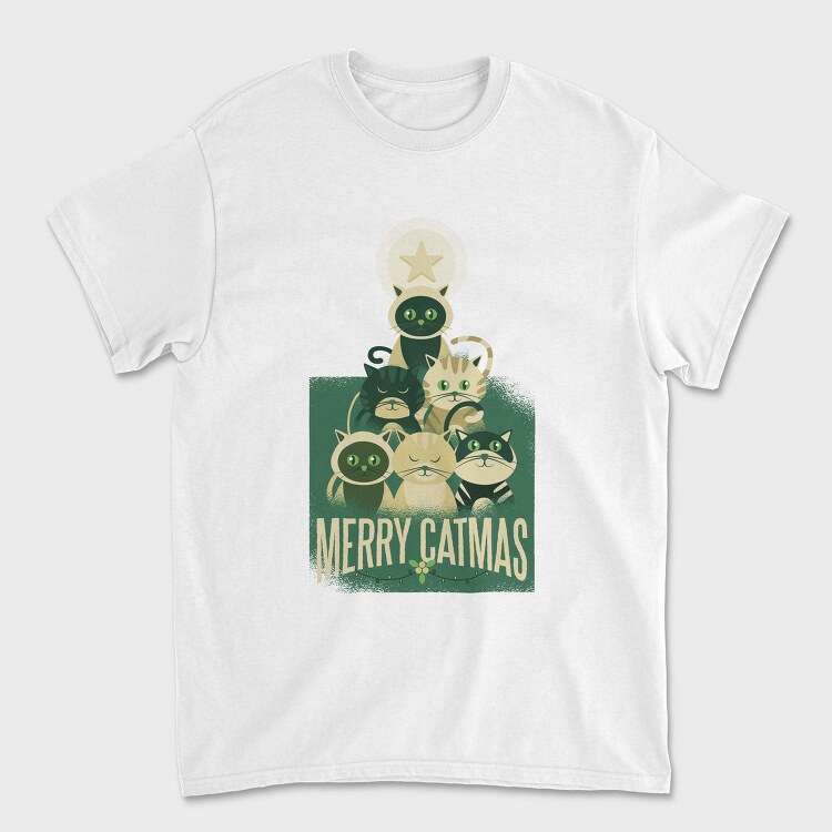 Merry Catmas Christmas, Tricou Barbati (Unisex)