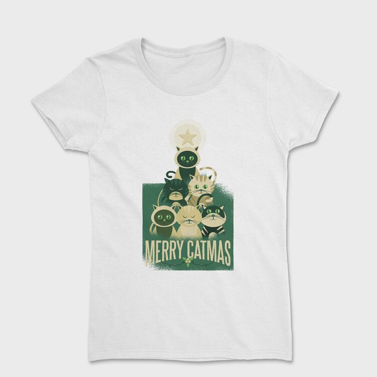 Merry Catmas Christmas, Tricou Femei