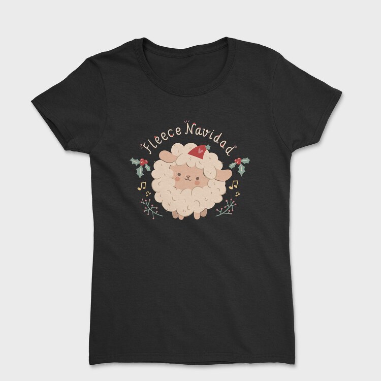 Merry Christmas Cute Sheep 1, Tricou Femei