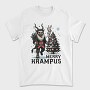Merry Dark Krampus Cartoon, Tricou Barbati (Unisex)