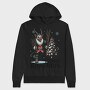 Merry Dark Krampus Cartoon, Hanorac Oversize Barbati (Unisex)