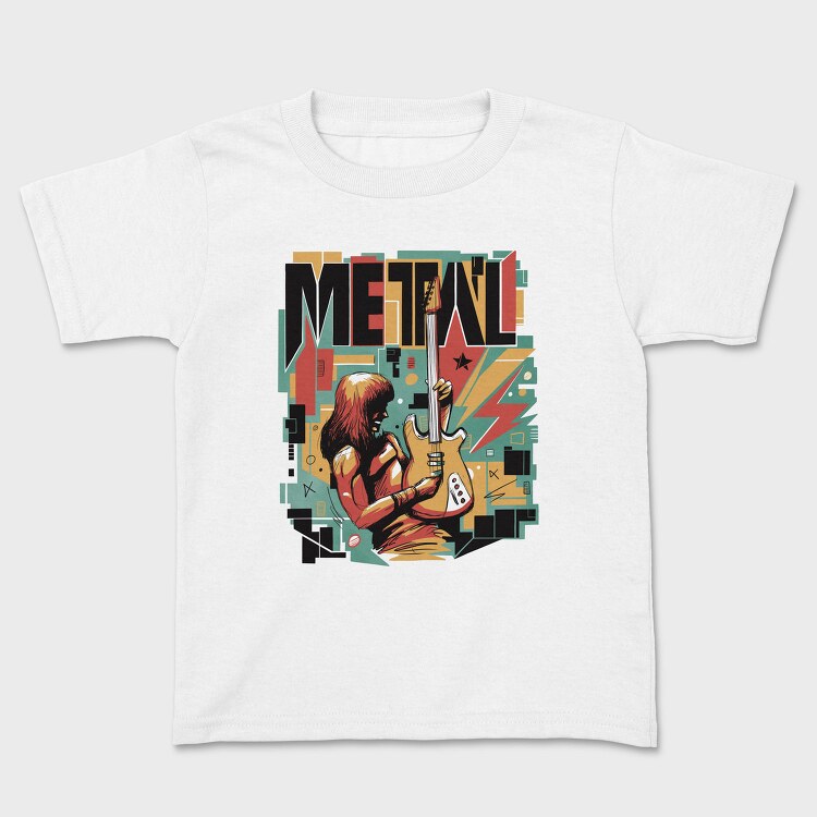 Metal Musician Abstract Music 05, Tricou Copii