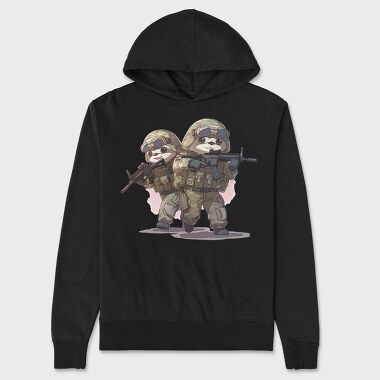 Military Sloths, Hanorac Oversize Barbati (Unisex)