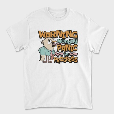 Monday Panic Humorous Chicken, Tricou Barbati (Unisex)