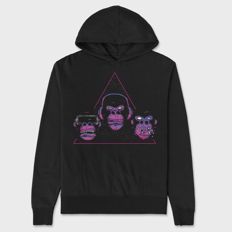 Monkey Heads, Hanorac Oversize Barbati (Unisex)