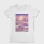 Monochromatic Vaporwave Japan City, Tricou Femei