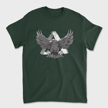 Monochrome Eagle Bird Flight, Tricou Barbati (Unisex)