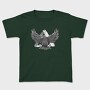 Monochrome Eagle Bird Flight, Tricou Copii