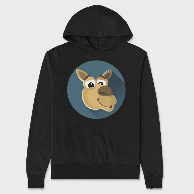 Mooch Moose Mascot, Hanorac Oversize Barbati (Unisex)
