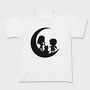 Moon Kids Silhouette In The Moon, Tricou Copii