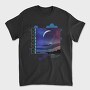Moon Landscape Planets, Tricou Barbati (Unisex)