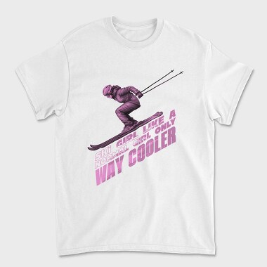 Skier Action Quote, Tricou Barbati (Unisex)