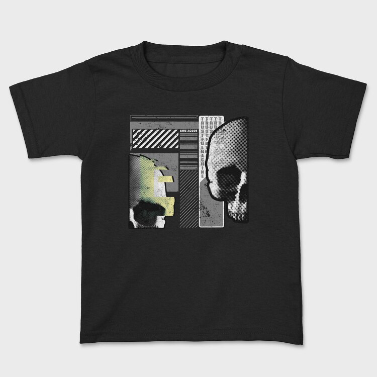 Skull Code Tote, Tricou Copii