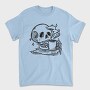 Skull Drinking Coffee Skeleton, Tricou Barbati (Unisex)
