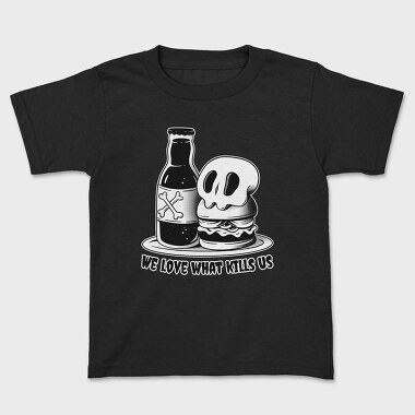 Skull Hamburguer And Beer Burguer, Tricou Copii