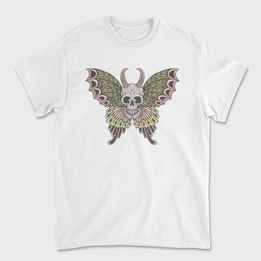 Skull Moth Wings, Tricou Barbati (Unisex)