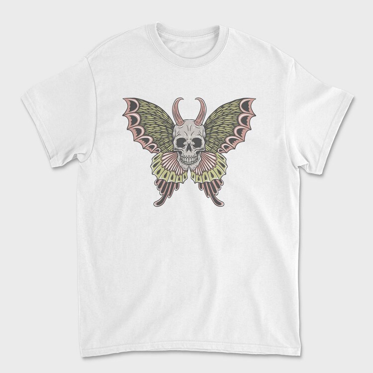 Skull Moth Wings, Tricou Barbati (Unisex)