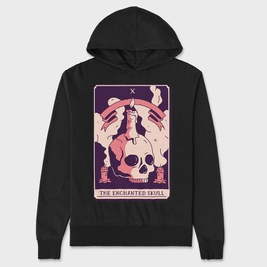 Skull Mystical Tarot Card The Enchanted Skull 10, Hanorac Oversize Barbati (Unisex)
