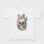 Skull With Cacti And Flowers, Tricou Copii