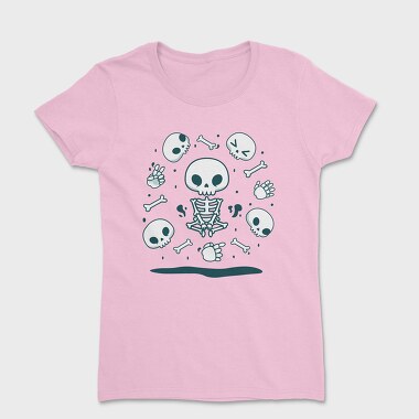 Skulls And Skeletons Cute Mug, Tricou Femei