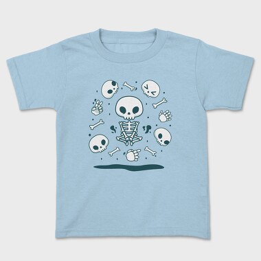 Skulls And Skeletons Cute Mug, Tricou Copii