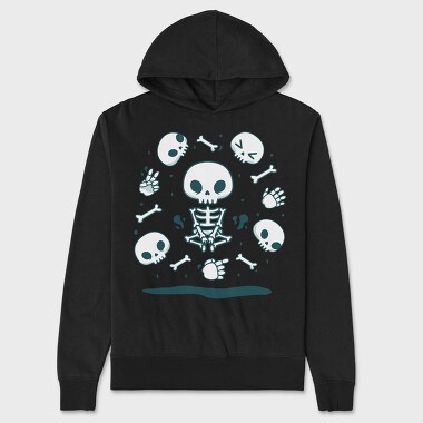 Skulls And Skeletons Cute Mug, Hanorac Oversize Barbati (Unisex)