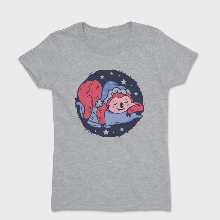 Sleeping Sloth On A Pillow Cap, Tricou Femei