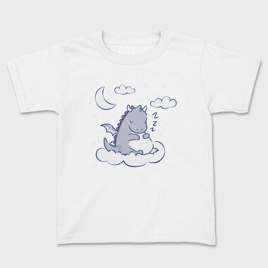 Sleepy Cute Dragon Tote, Tricou Copii