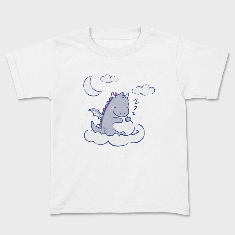 Sleepy Cute Dragon Tote, Tricou Copii