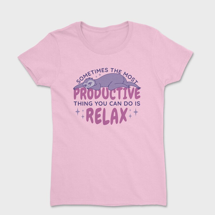 Sloth Animal Anime Sleeping, Tricou Femei