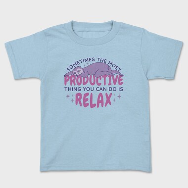 Sloth Animal Anime Sleeping, Tricou Copii