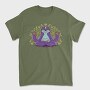 Sloth Doing Meditation Lotus Yoga Pose, Tricou Barbati (Unisex)