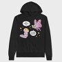 Motivational Caterpillar And Butterfly, Hanorac Oversize Barbati (Unisex)